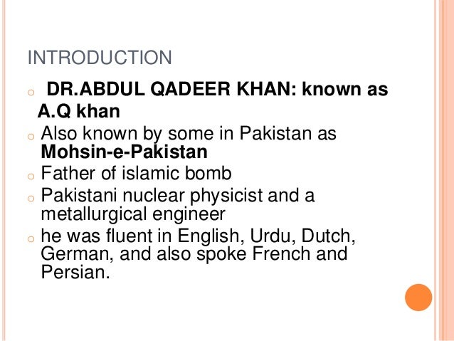 Volunteered Services to Pakistani Government